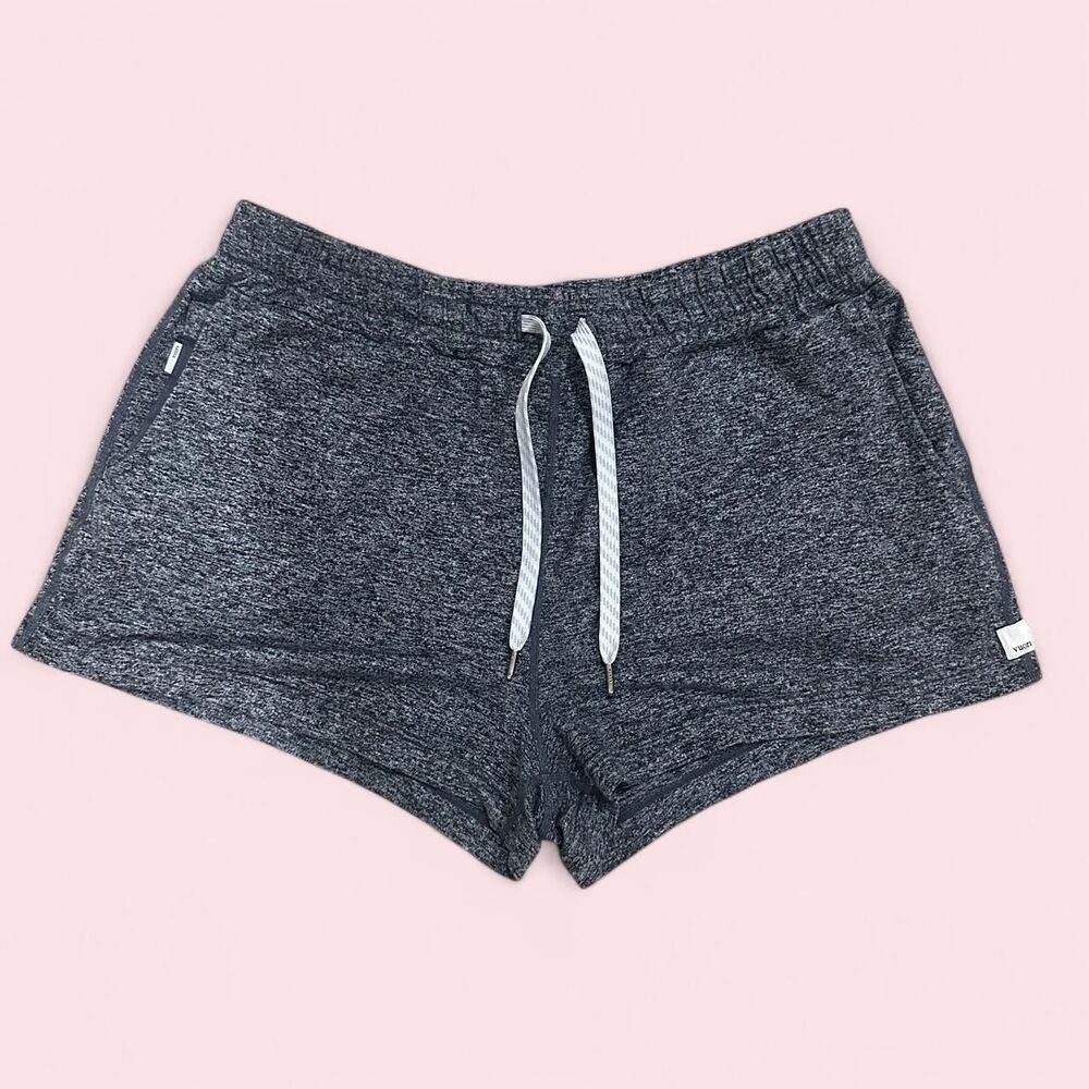 Vuori Women's Grey and Navy Shorts